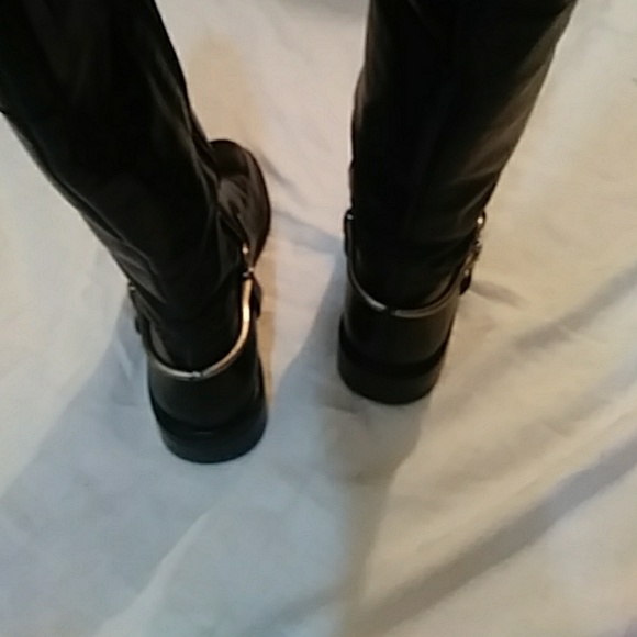 Matisse black leather riding boots-sz 8 1/2M - Picture 3 of 5
